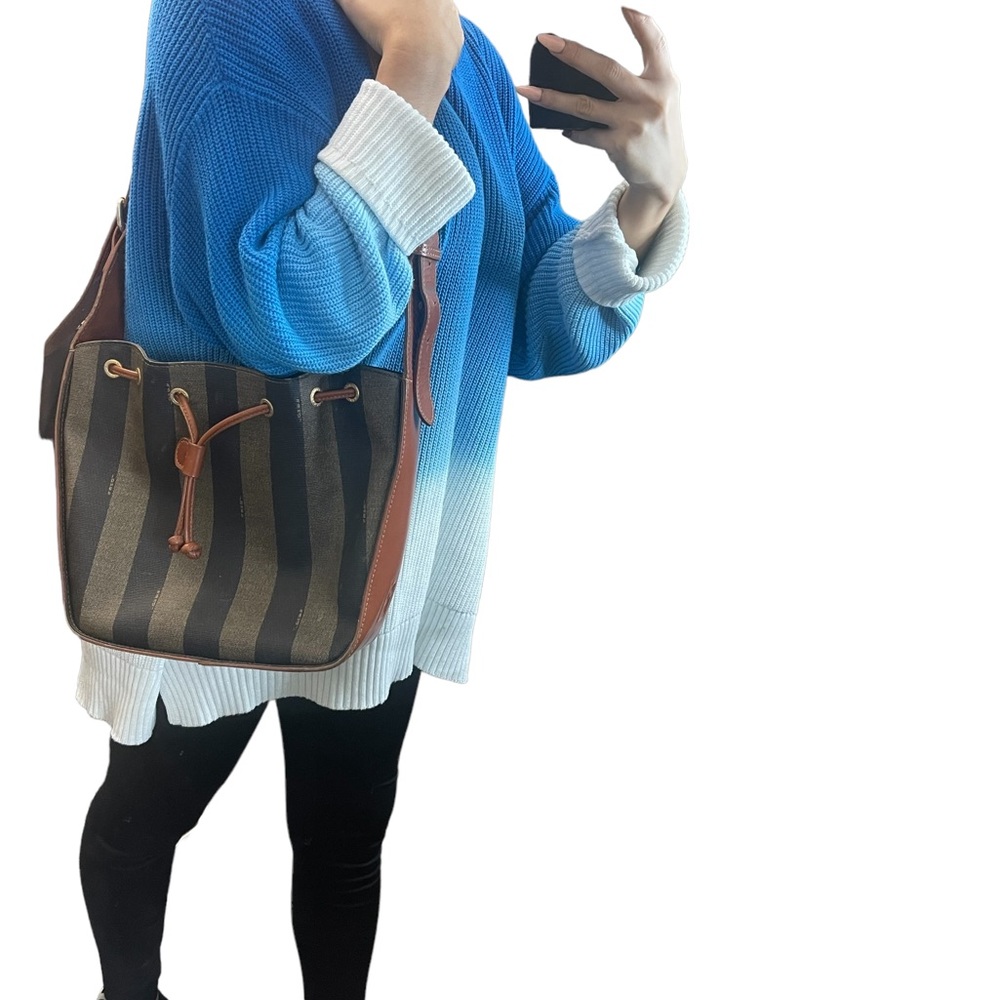 Fendi “Mon Tresor” Bucket Shoulder/Crossbody Bag - Brown/Tan